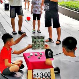 广场摆摊小孩赚钱项目